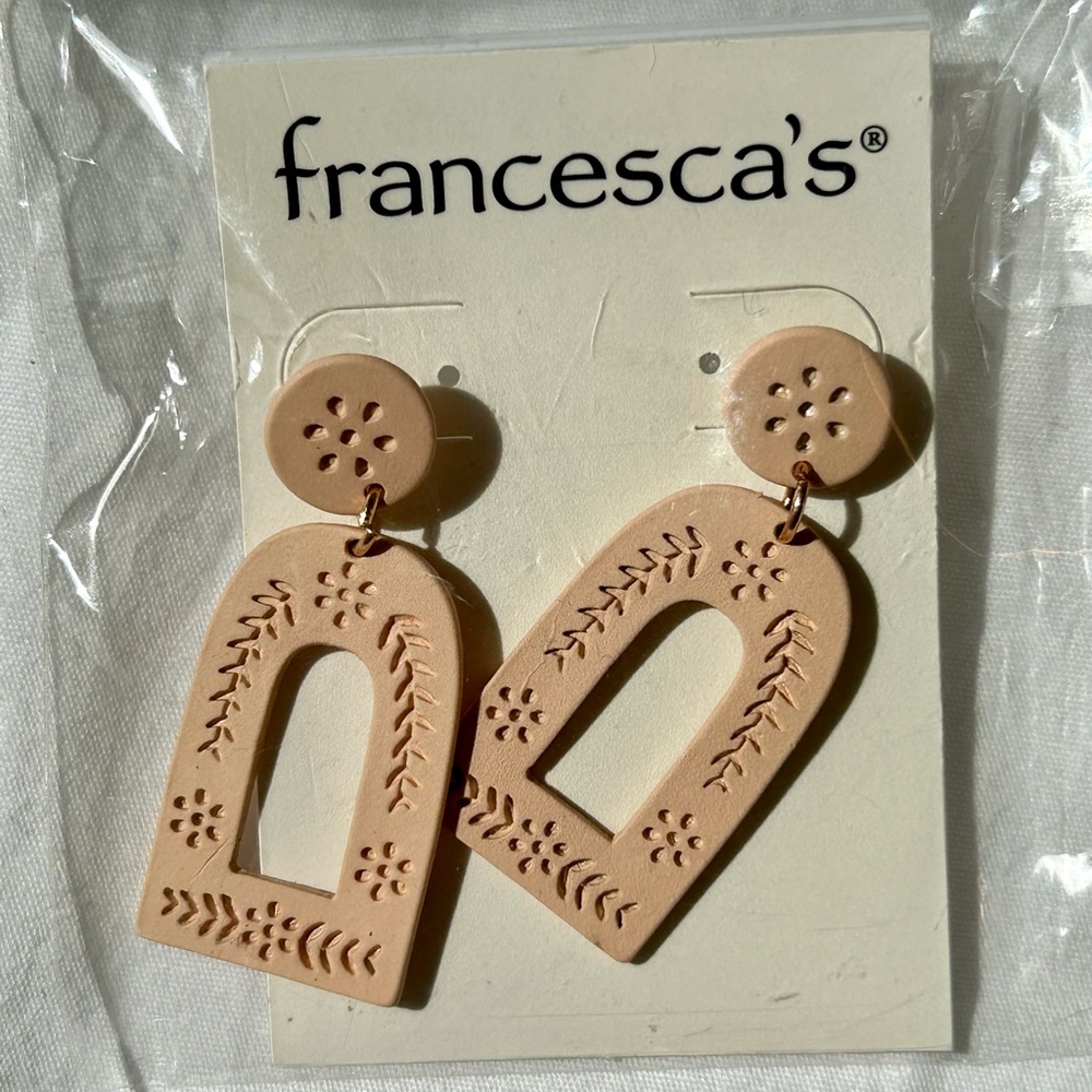 Willow Open Matte Drop Earrings